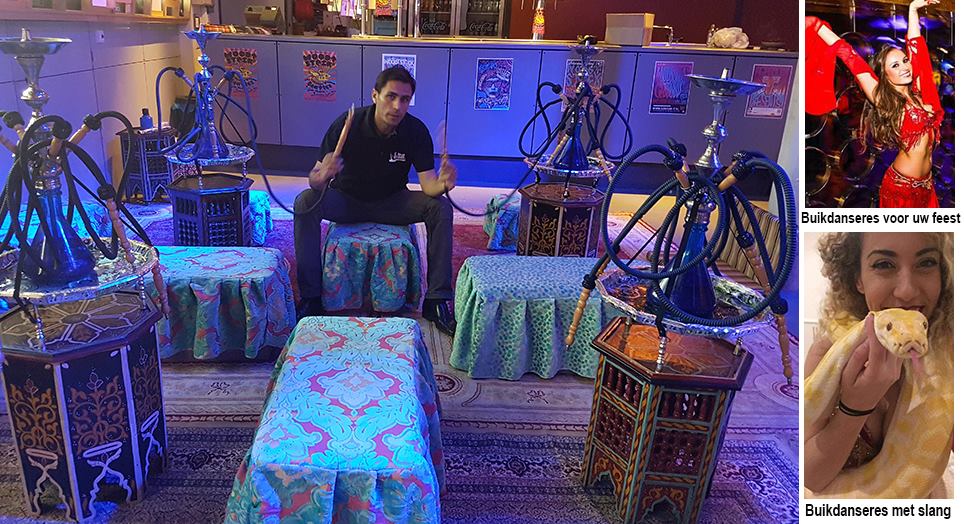 Arabisch entertainment in een mooie stretch tent